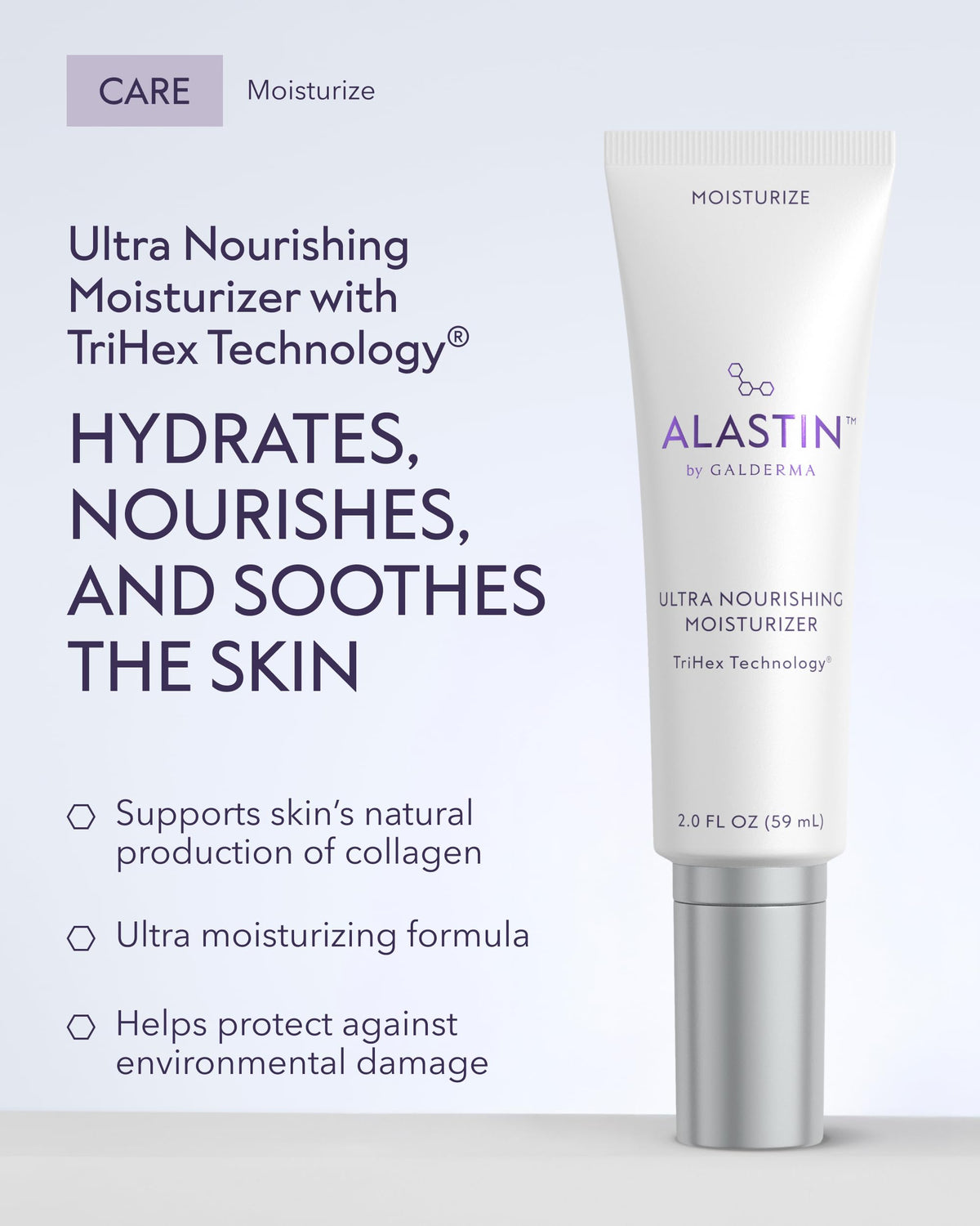 ALASTIN cream texture close-up highlighting rich hydration and smoothness