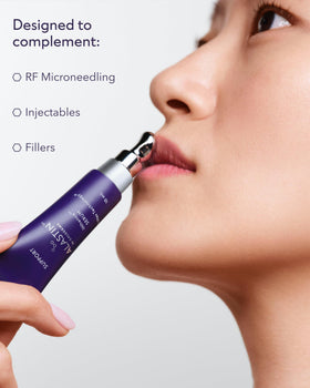 ALASTIN Skincare INhance applied to cheek illustrating targeted post-injection soothing