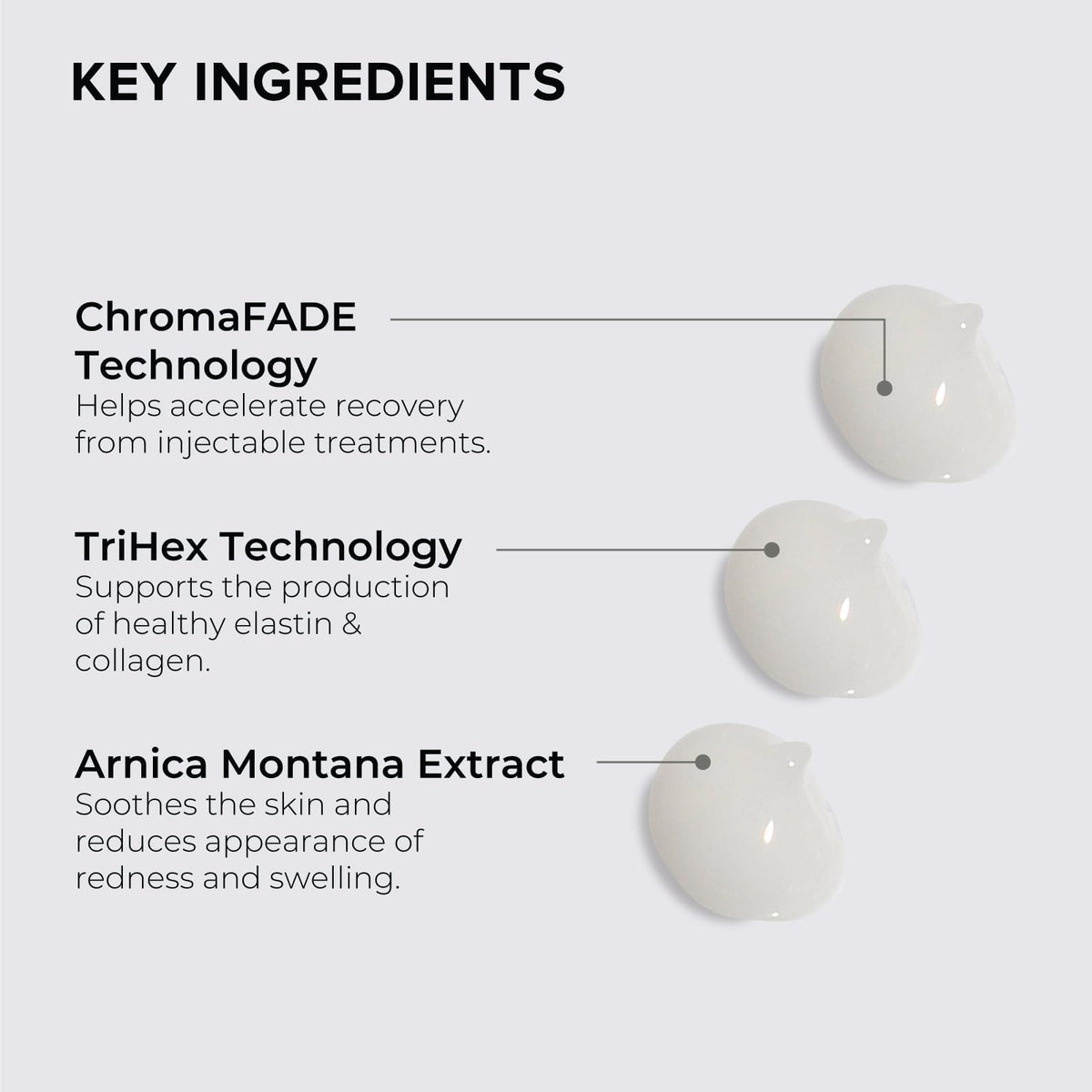 ALASTIN INhance being applied to cheek illustrating gentle hydration and calming benefit