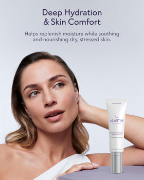 ALASTIN open jar revealing creamy formula and easy scoop application