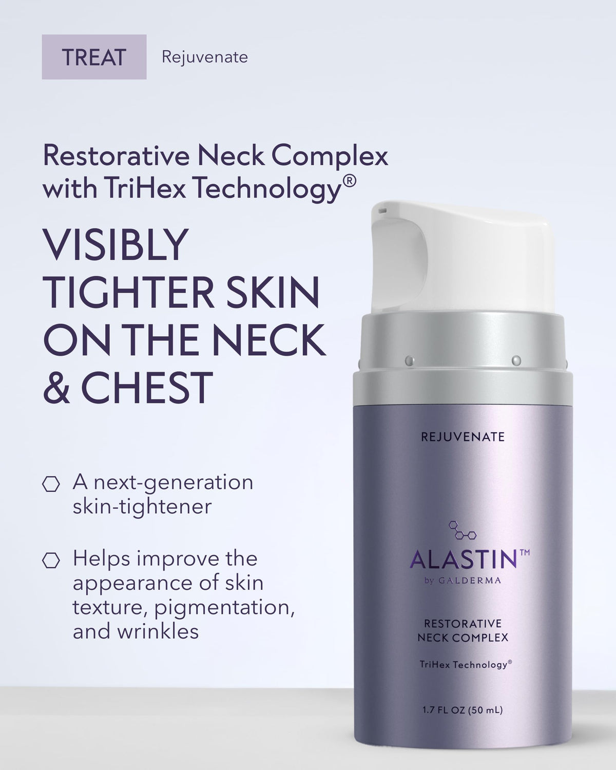 ALASTIN pump dispensing serum illustrating easy controlled application