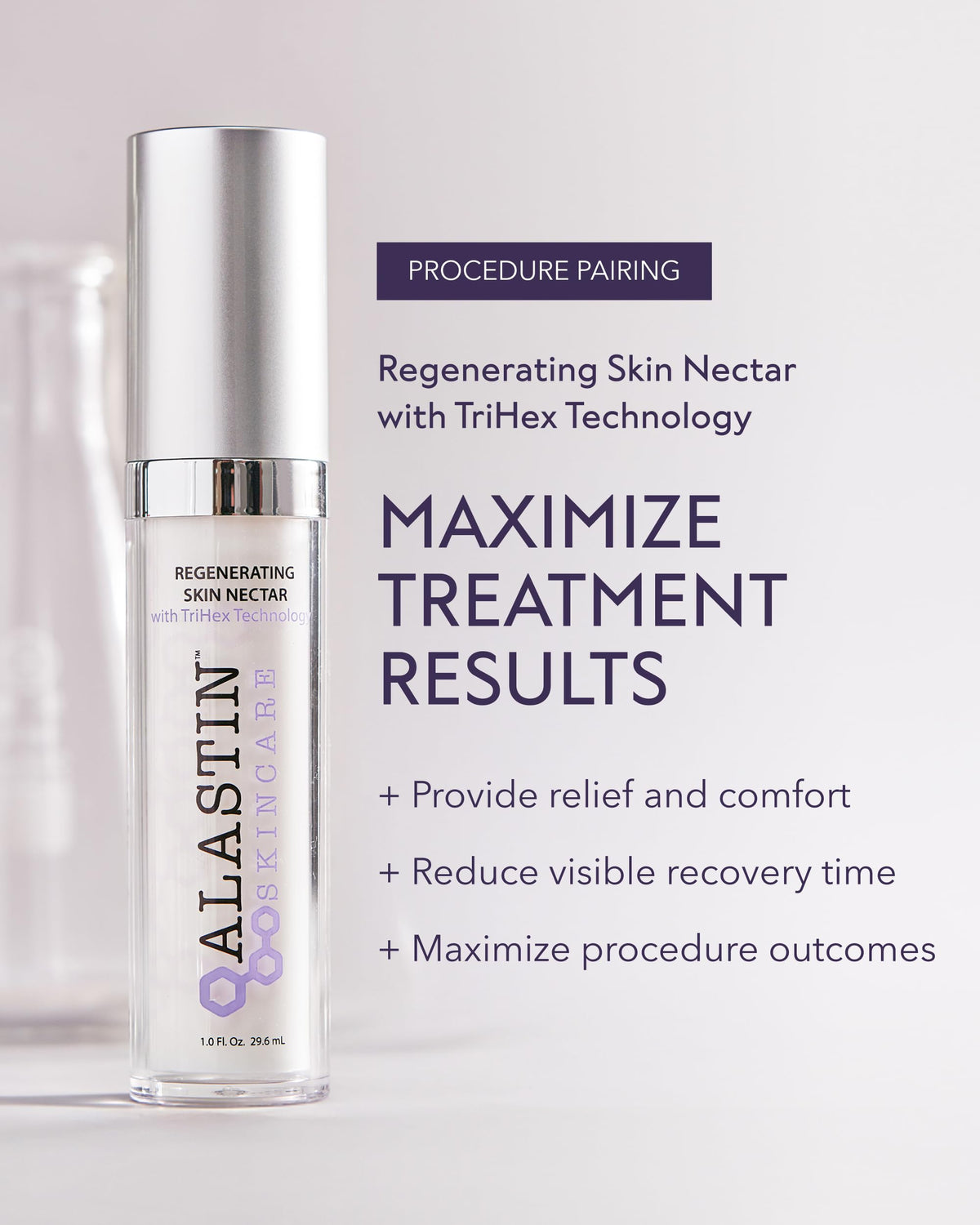 ALASTIN Skincare pump dispenser detail highlighting precise dosing and hygienic use