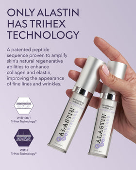 ALASTIN Skincare on vanity lifestyle shot showing daily routine integration benefit