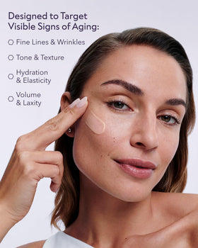ALASTIN Skincare TriHex+ ingredient graphic illustrating collagen support benefits