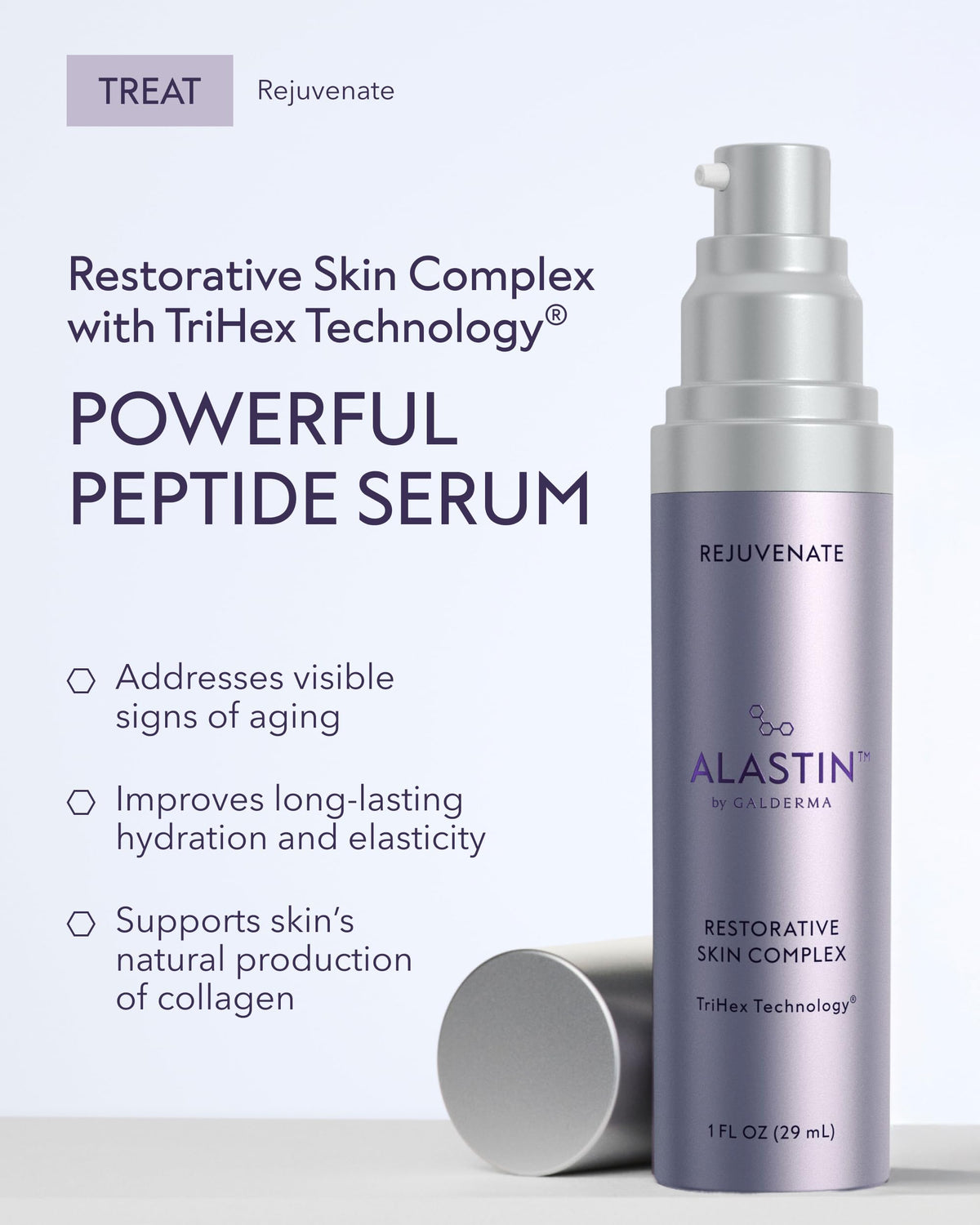 ALASTIN Skincare serum drop close-up highlighting lightweight texture and glow