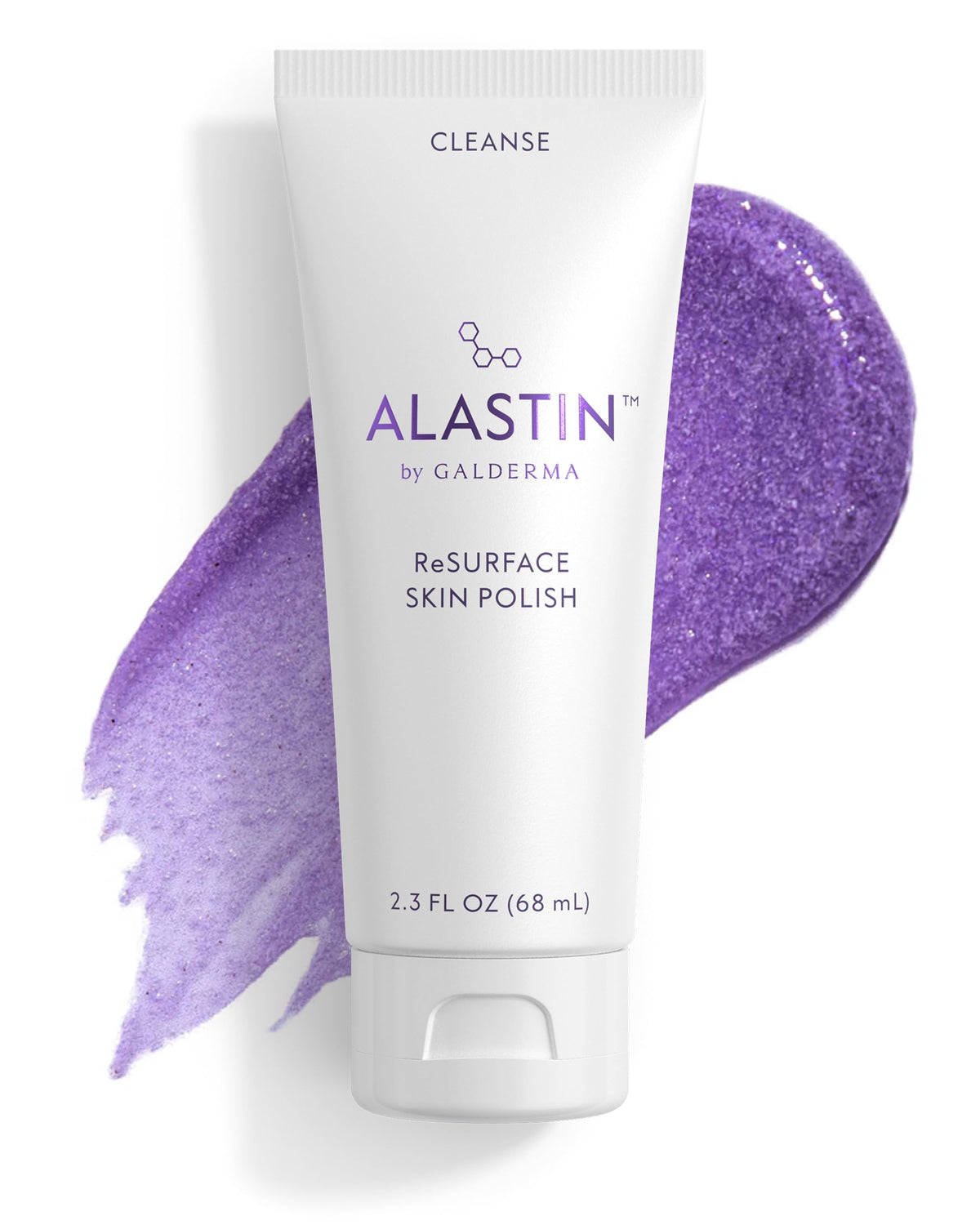 ALASTIN ReSURFACE front tube showing product packaging and size benefit