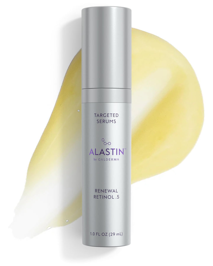 ALASTIN Skincare front bottle view showing product and clean design benefits