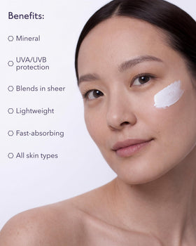 ALASTIN Skincare applied on hand demonstrating quick shear blend
