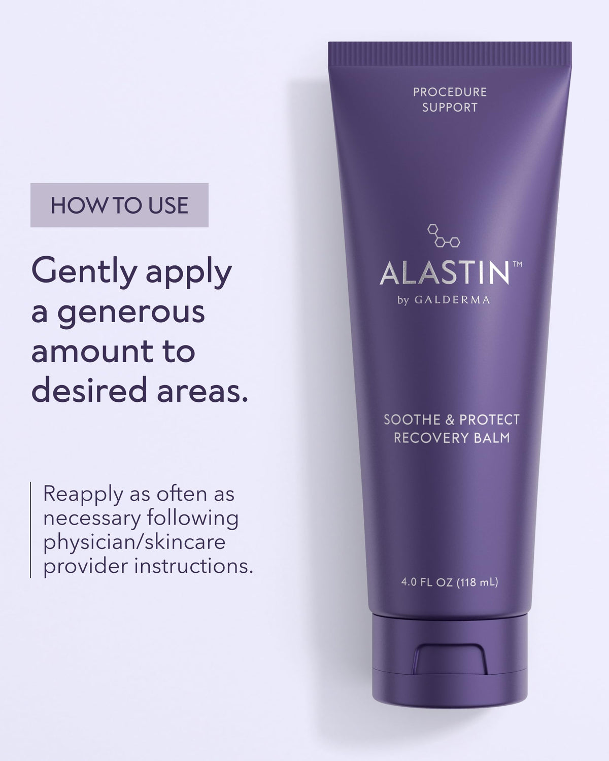 ALASTIN Skincare label close-up emphasizing hypoallergenic non-comedogenic formula