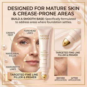 Alavie Paris line smoother texture swipe demonstrating lightweight matte finish
