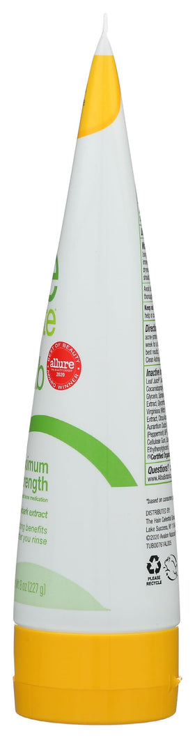 Alba Botanica bottle next to ruler showing 8 oz size and scale