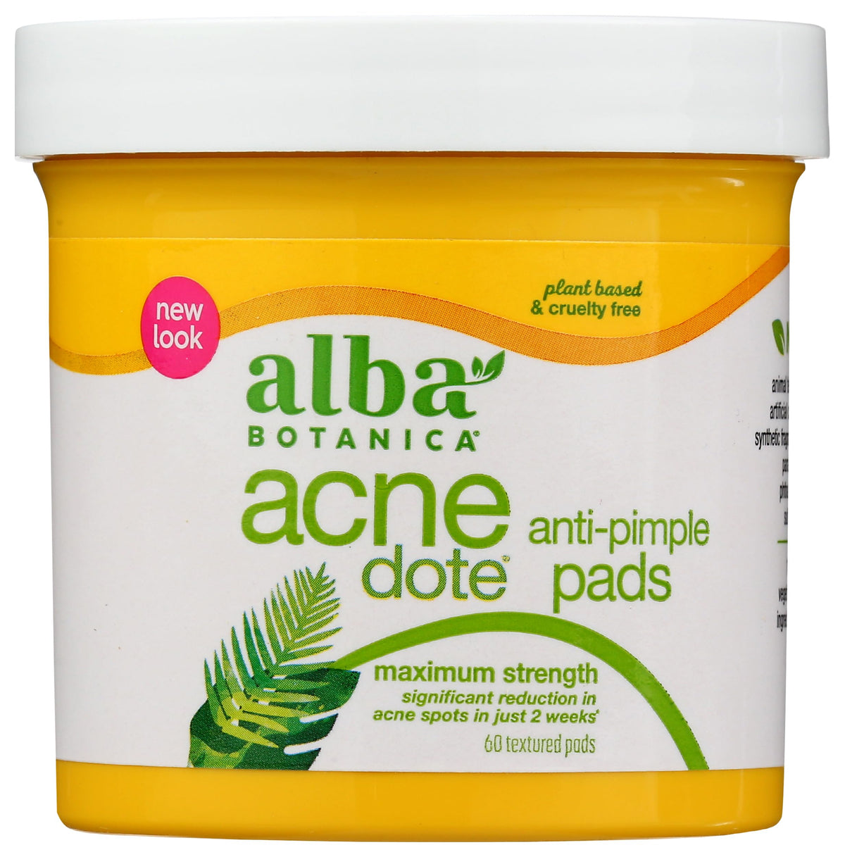 Alba Botanica front packaging showing product name and count for clarity