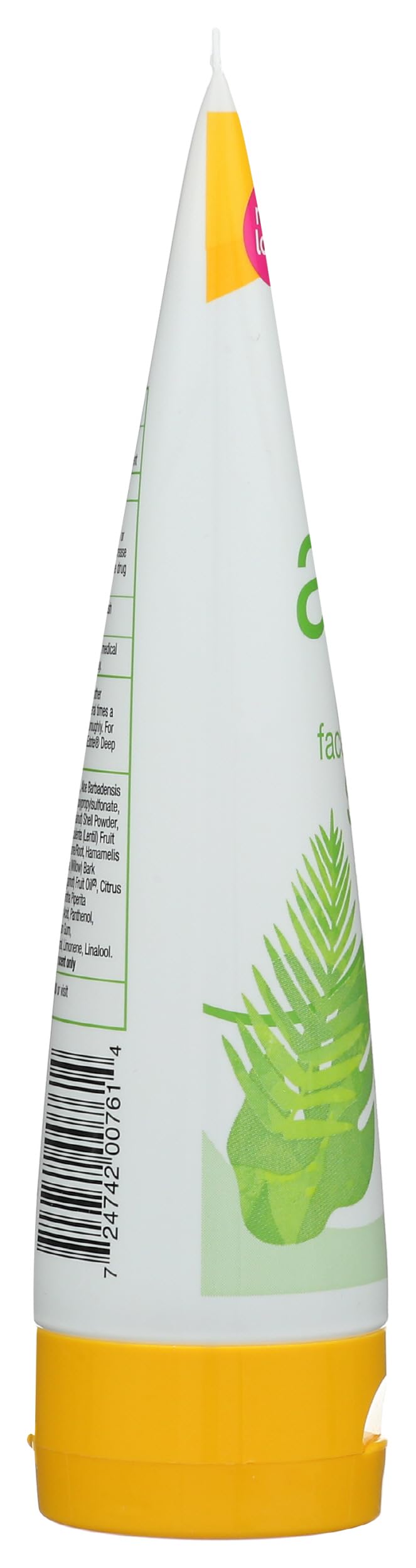 Alba Botanica ingredients label highlighting salicylic acid benefit
