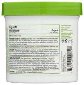 Alba Botanica open tub with stacked pads showing travel-ready convenience