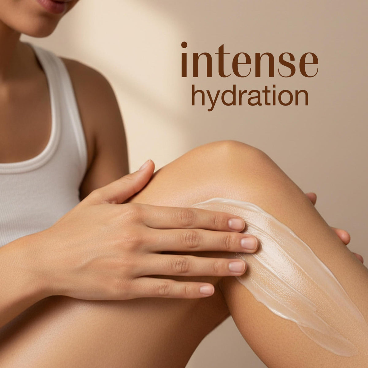 Alba Botanica applied on forearm demonstrating smooth hydration