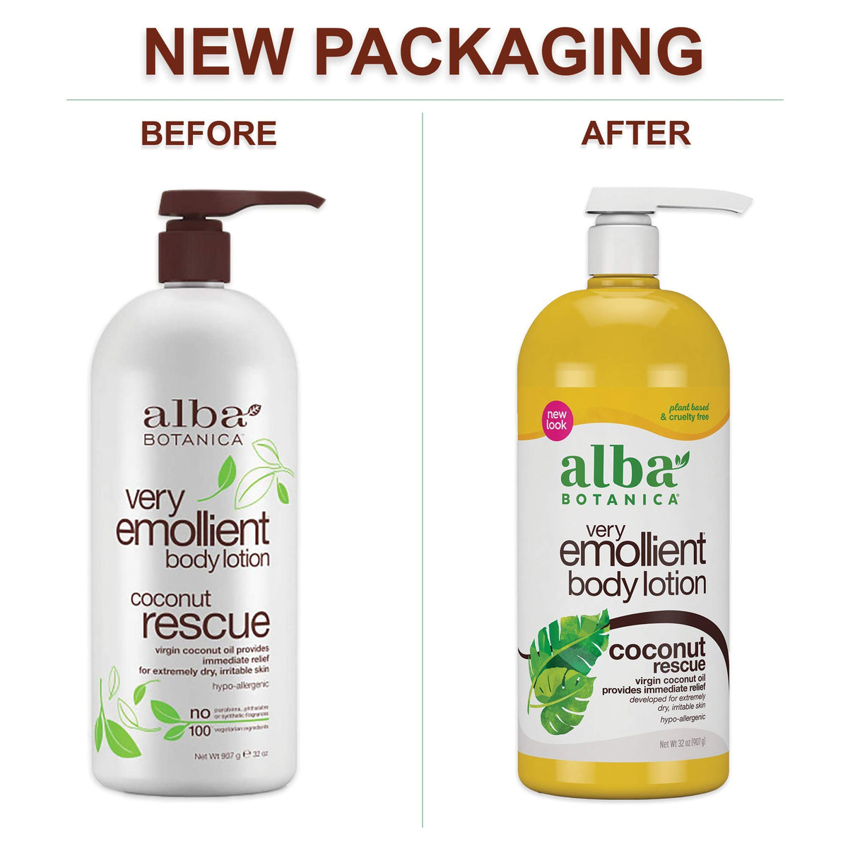 Alba Botanica close-up of creamy coconut texture demonstrating rich hydration