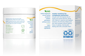 Alba Botanica cream texture close-up highlighting lightweight non-greasy feel