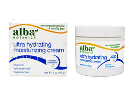 Alba Botanica front packaging showing 3 oz jar and benefits