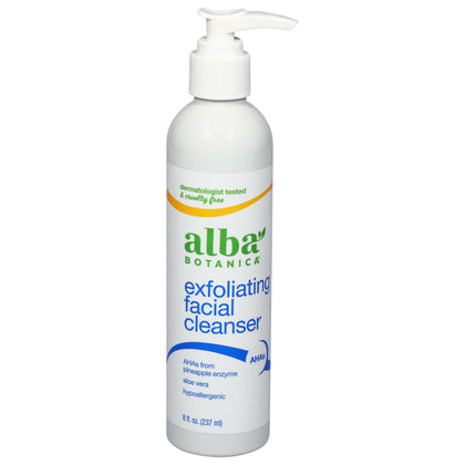 Alba Botanica front bottle view showing label and cleansing benefits