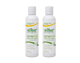 Alba Botanica front packaging showing two 6 oz tubes and clear product name benefit