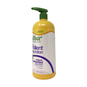 Alba Botanica lotion pump dispensing cream for easy, mess-free application benefit
