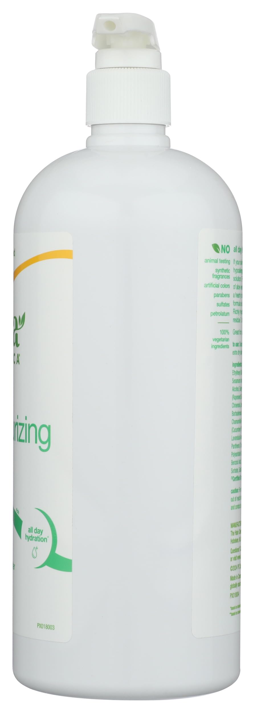 Alba Botanica 32 fl oz bottle held in hand to show large family-size convenience benefit