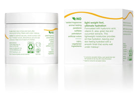 Alba Botanica moisturizer texture close-up demonstrating lightweight, fast-absorbing hydration benefits
