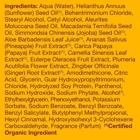 Alba Botanica conditioner texture pouring from bottle, shows creamy hydrating formula