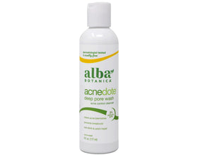 Alba Botanica cleanser dispensing foam from tube for easy application benefit