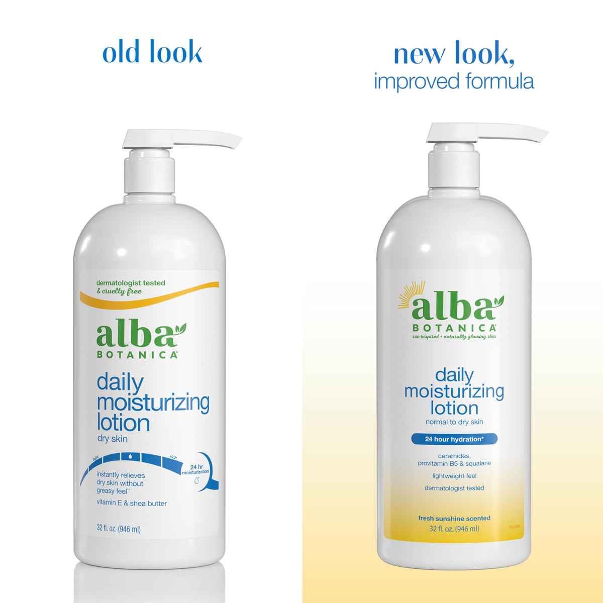Alba Botanica pump dispenser closeup for easy, controlled application