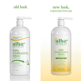 Alba Botanica pump dispenser close-up demonstrating easy, controlled application benefit