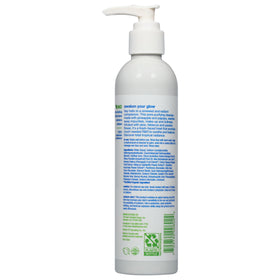 Alba Botanica gel texture close-up with visible enzymatic clarity benefit