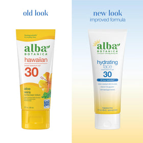 Alba Botanica cream texture close-up highlighting quick absorption benefit