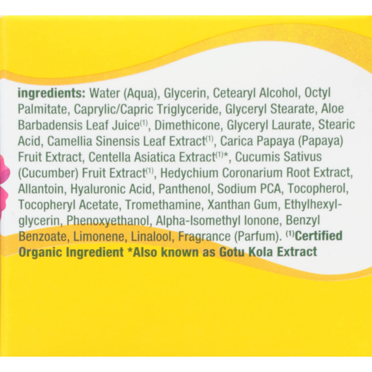 Alba Botanica moisturizer texture close-up displaying lightweight gel-cream and quick-absorbing benefit