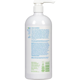 Alba Botanica texture close-up highlighting creamy lotion consistency for deep moisturization
