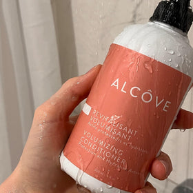 Alcôve in bathroom lifestyle display suggests salon-style volume at home