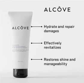 Alcôve creamy mask texture close-up highlighting hydrating richness