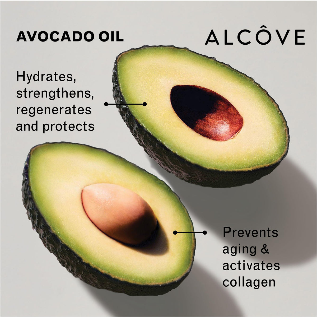 Alcôve serum texture on hand showing lightweight hydration