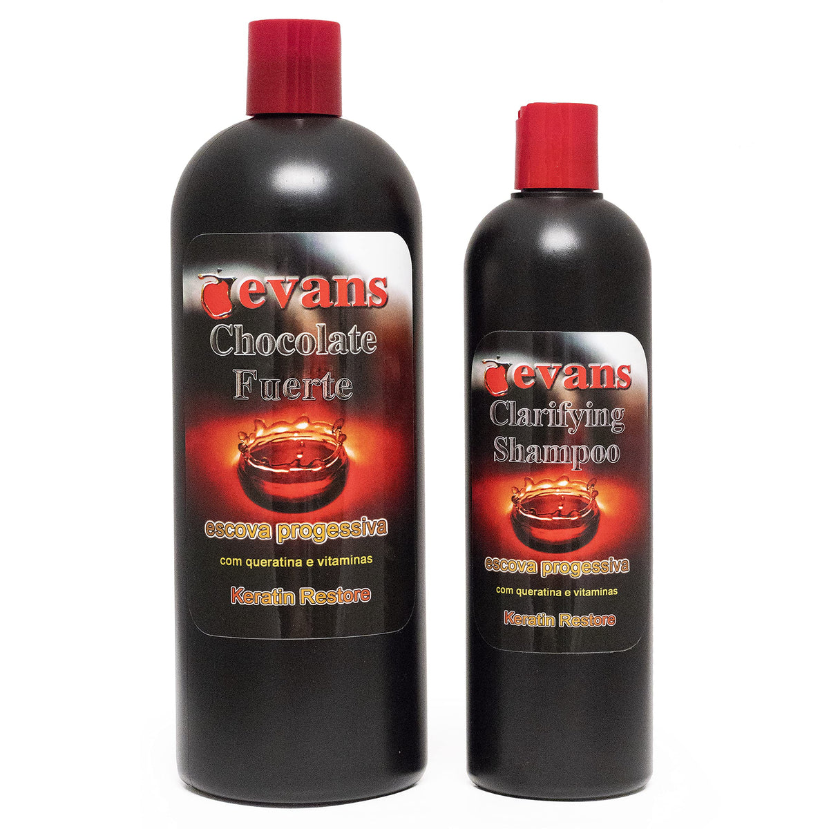 Alda Beauty Care Evans combo front view showing bottles and argan oil for salon-quality smoothness
