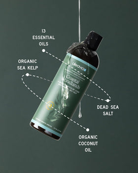 Aleavia lather texture on hand showing moisturizing rich foam