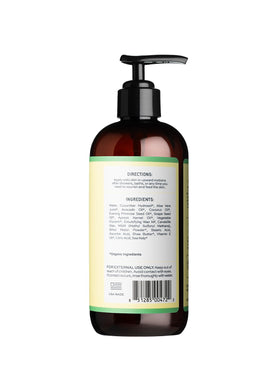 Aleavia close-up of cucumber hydrosol and sea kelp illustrating soothing hydration