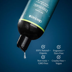 Aleavia texture close-up showing creamy gel consistency for gentle cleansing