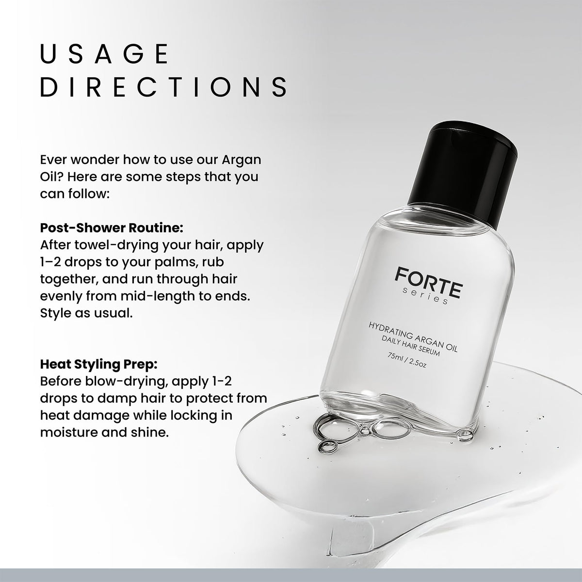 Alex Costa label closeup with ingredient list for transparency and salon-grade feel