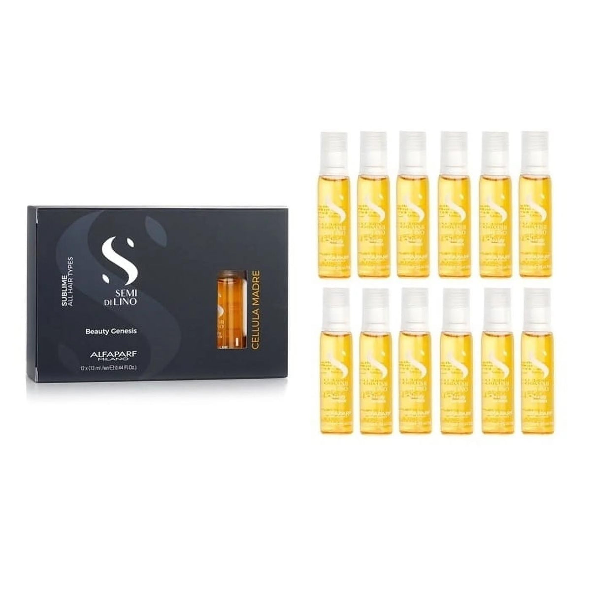 ALFAPARF MILANO ampoules arranged on bathroom shelf styling for everyday routine inspiration