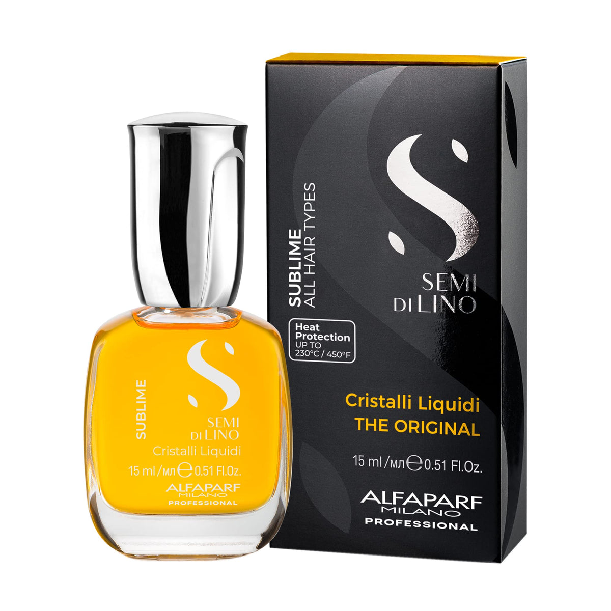 ALFAPARF MILANO lightweight oil drops on hand demonstrating smooth texture