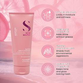 ALFAPARF MILANO conditioner texture in palm demonstrating hydrating lightweight slip