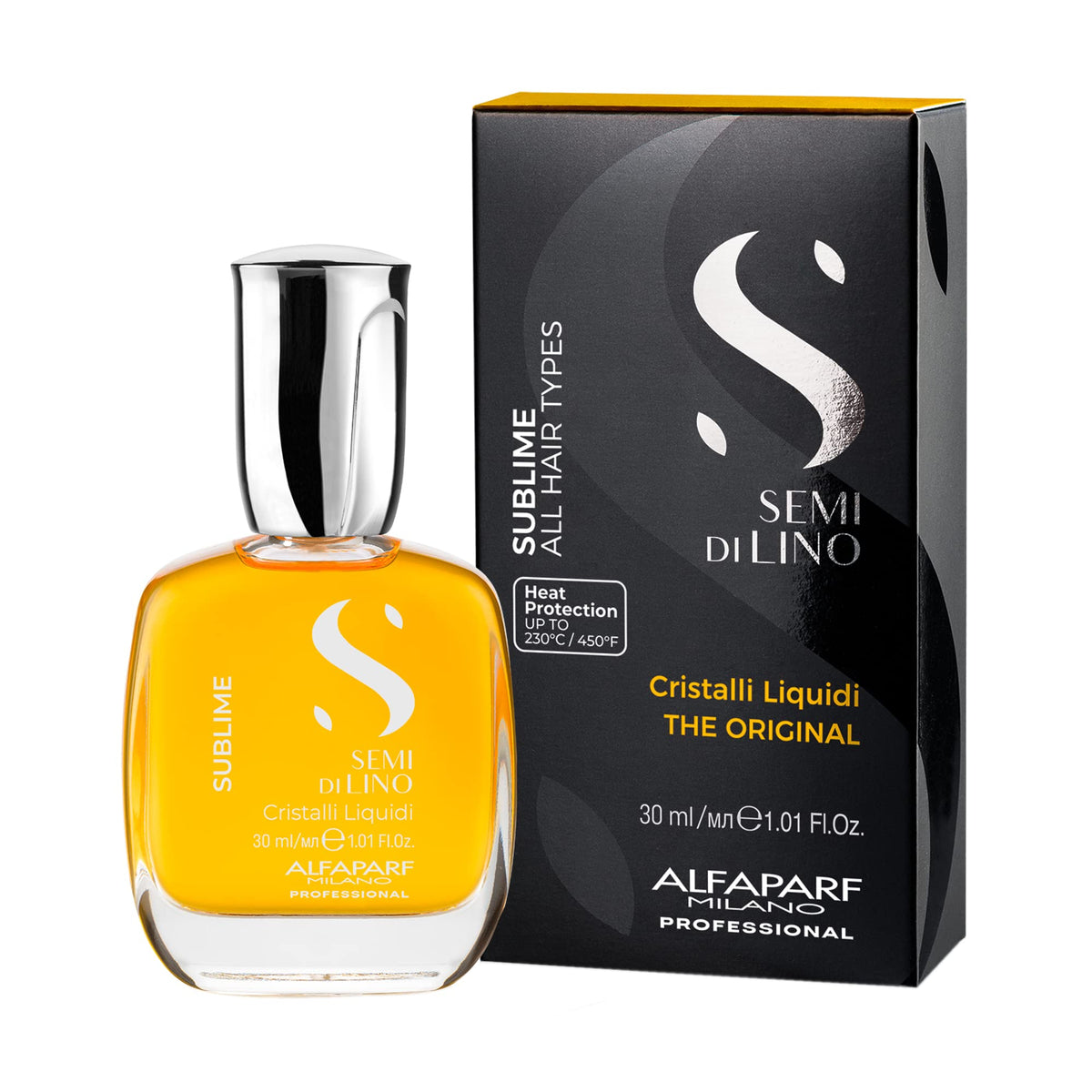 ALFAPARF MILANO oil droplets pouring from bottle demonstrating precise application benefit