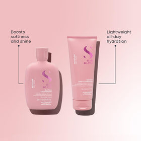 ALFAPARF MILANO flaxseed Shine Fix ingredient close-up delivering glossy finish