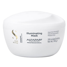 Alfaparf Milano jar front view showing product and glossy benefit
