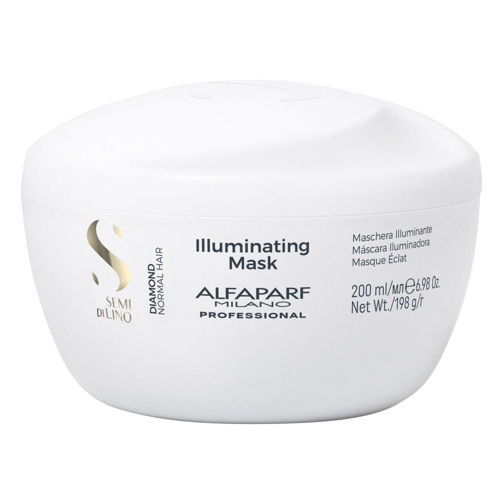 Alfaparf Milano jar front view showing product and glossy benefit